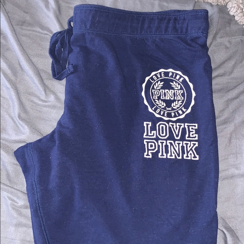 PINK Navy Blue Joggers